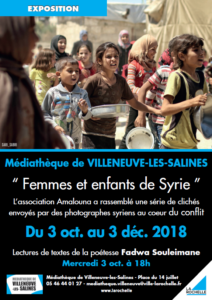 Exposition Femmes et enfants de Syrie @ Médiathèque Villeneuve Les Salines | La Rochelle | Nouvelle-Aquitaine | France