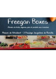 Freegan Boxes @ Maison de l'Etudiant
