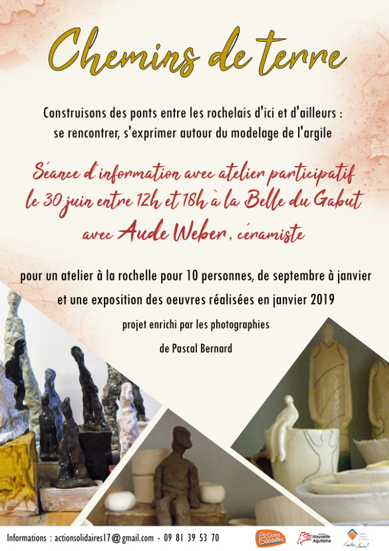 affiche chemins de terre ateliers migrants