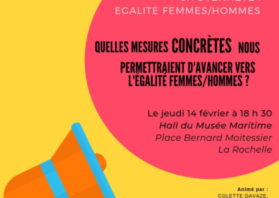 Débat Citoyen : 12 Propositions concrètes sur l’égalité Femmes-Hommes