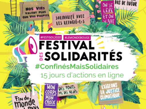 Un Festival des Solidarités  du 13 au 29 novembre… en ligne !