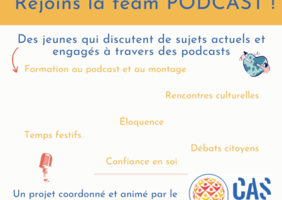 Rejoins une équipe de jeunes pour la création de podcasts engagés !