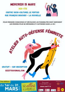 Atelier d'auto-défense féministe @ Centre Socio Culturel le Pertuis | La Rochelle | Nouvelle-Aquitaine | France