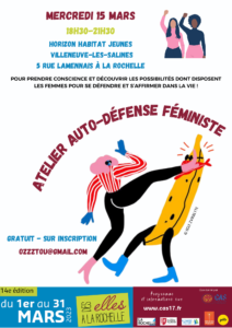 Atelier d'auto-défense féministe @ Horizon Habitat Jeunes à Villeneuve les Salines | La Rochelle | Nouvelle-Aquitaine | France
