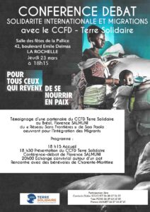 « Solidarité Internationale et Migrations » @ Salle des fêtes de La Pallice | La Rochelle | Nouvelle-Aquitaine | France
