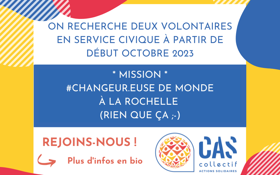 Le CAS recherche deux volontaires en service civique