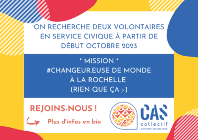 Le CAS recherche deux volontaires en service civique