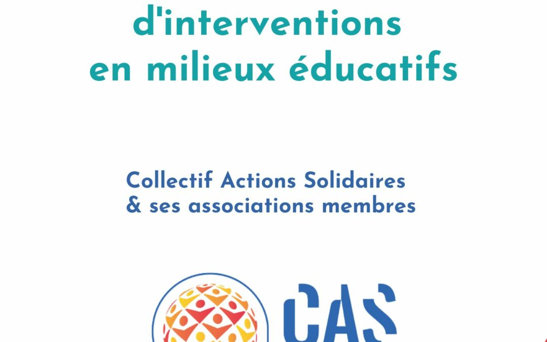 Le catalogue d’interventions en milieux éducatifs 2025-2026 est disponible