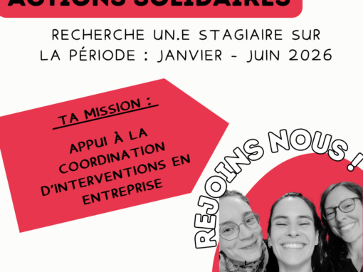 Le CAS recherche un.e stagiaire en appui à la coordination d’interventions en entreprise